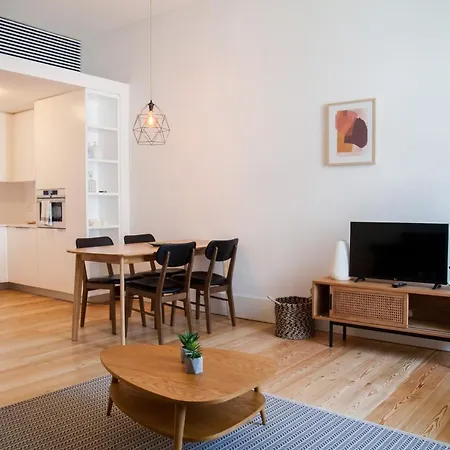 Flh Praca Comercio Wood Design Flat Lissabon Buitenkant foto